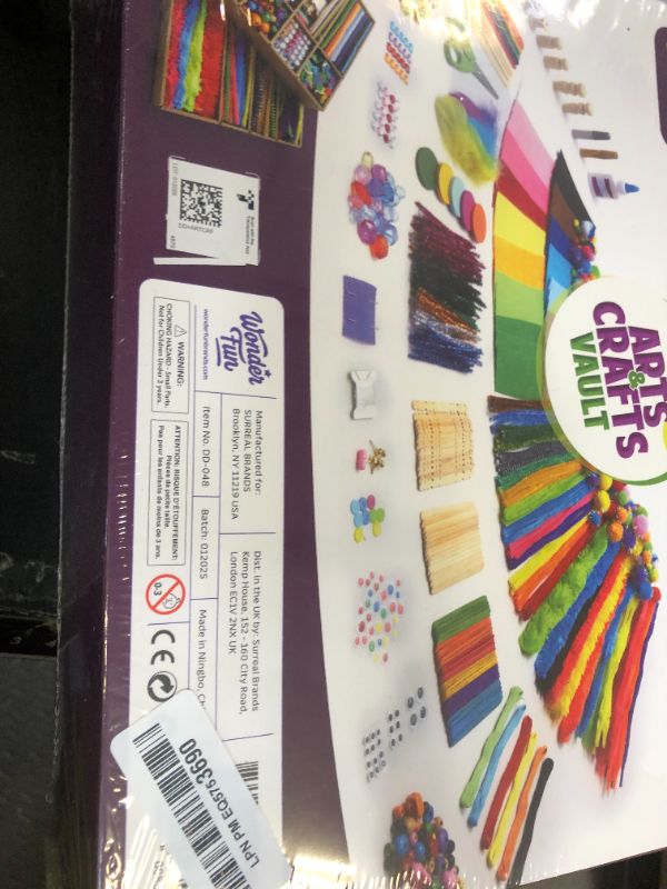 Photo 1 of Dan&Darci Arts and Crafts Vault - Craft Supplies Kit in a Box for Kids Ages 4 5 6 7 8 9 10 11 & 12 Year Old Girls & Boys - Crafting Set Kits - Gift Ideas for Kid Art Activity Gifts