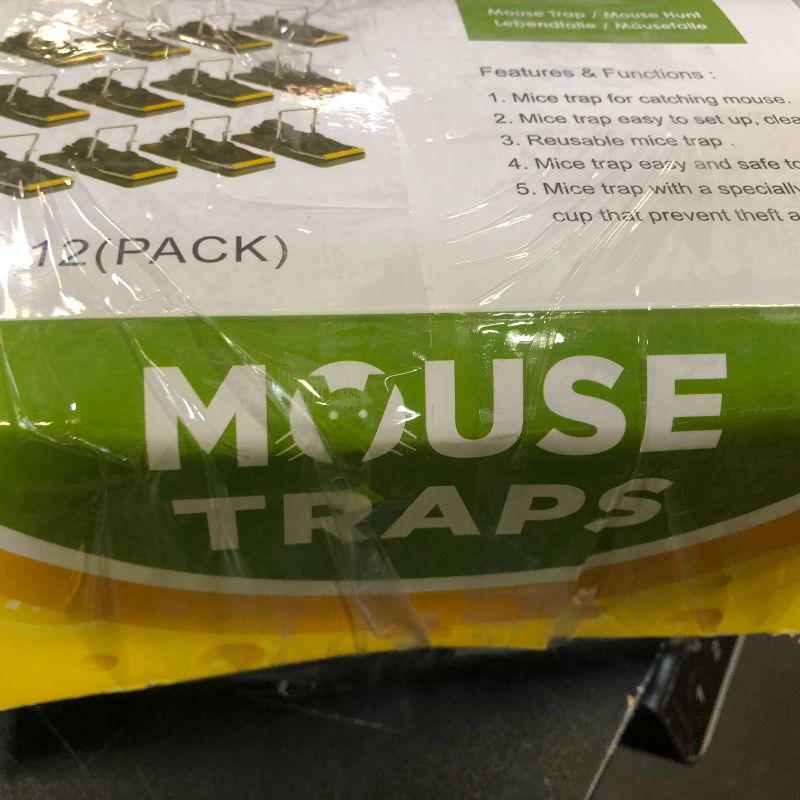 Photo 1 of Mouse Traps, Mouse Traps Indoor for Home Quick Effectively, [2025 Edition] Mice Trap for House Indoor Kill Safe for Family and Pet 12 Packs