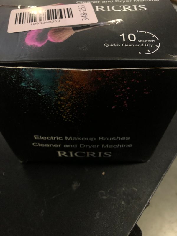 Photo 1 of RICRIS Electric Makeup Brush Cleaner and Dryer Machine - Super Fast Clean and Dry Make Up Brushes - Automatic Cosmetic Brush Spinner Washer Tools