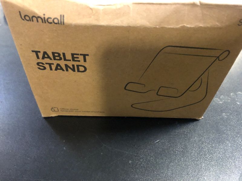 Photo 1 of Lamicall Tablet Stand, Adjustable Tablet Holder - Desktop Stand Dock Holder Compatible with 4-13" Tablets Such as iPad Pro 11, 9.7, 10.5, 12.9 Air Mini 4 3 2, Kindle, Nexus, Tab, Silver
