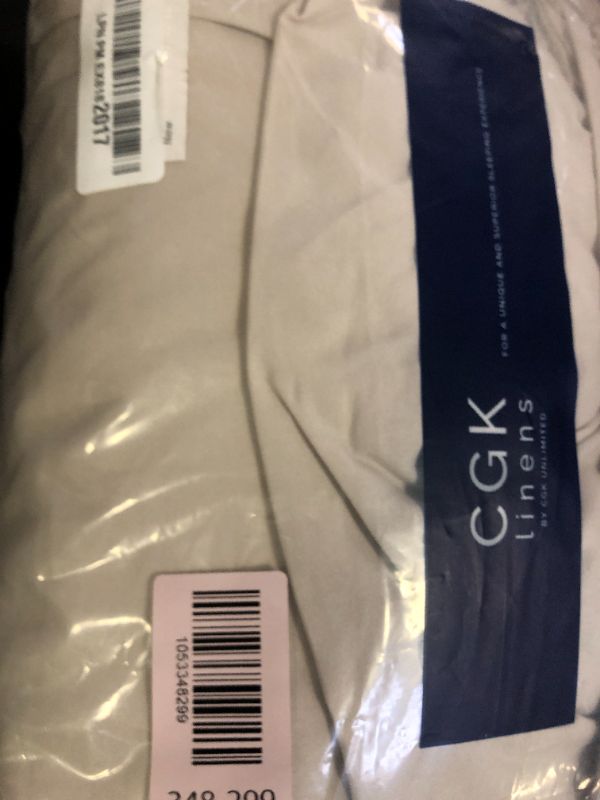 Photo 1 of CGK Linens Queen 6 Piece Sheet Set - Cooling Sheets for Hot Sleepers - Hotel Luxury Bedding Set with 8-16 Inch Deep Pockets - 1 Flat & 1 Fitted & 4 Pillowcases - Soft, Easy Care & Wrinkle Free - Wheat