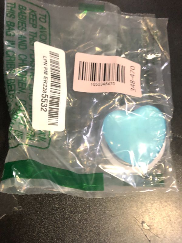 Photo 1 of OnTheGrip Compatible with Magsafe Magnetic Cute Glass Heart Design Collapsible Mobile Phone Grip Stand Holder for Smartphone Tablet Cell Phone Accessory (Blue)