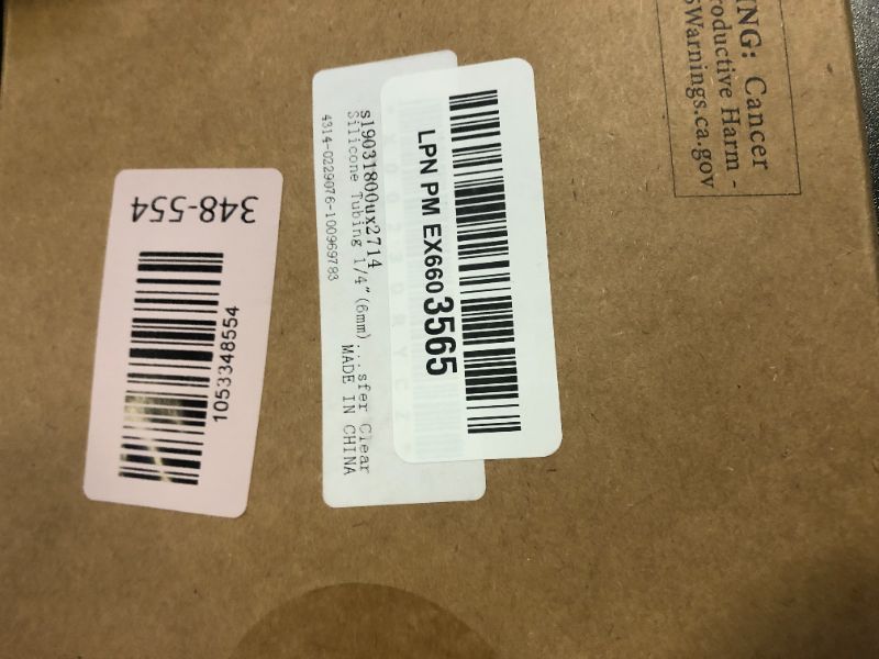 Photo 1 of uxcell Silicone Tubing 1/4"(6mm) ID x 5/16"(8mm) OD 6.6ft(2m) Silicone Rubber Tube Air Hose Pipe for Pump Transfer Clear