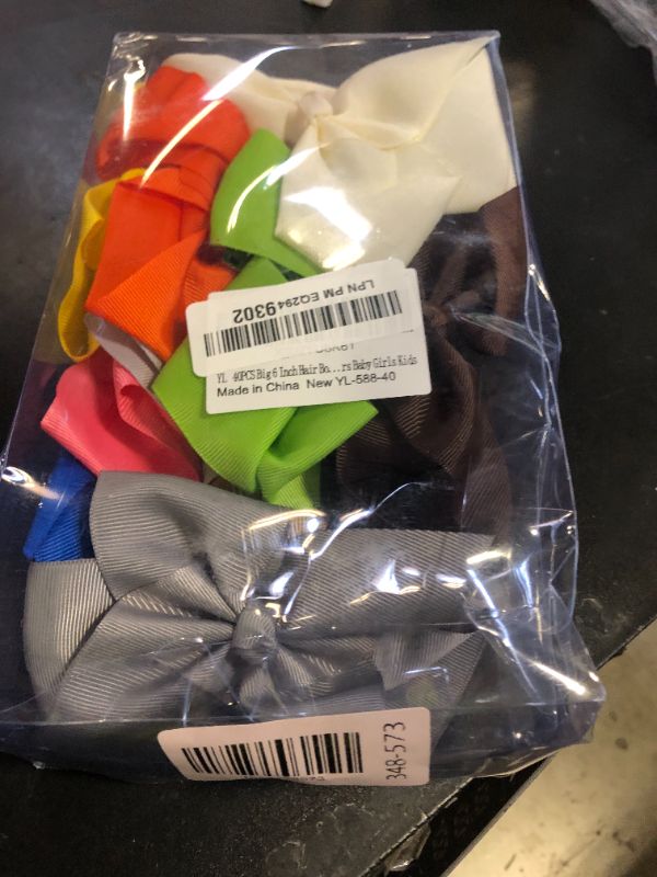 Photo 1 of Big Hair Bows Clips for Girls Little Girl Bows Hair Clip Hair Accessories for Toddler Girls 4-6 (40pcs/6inch)