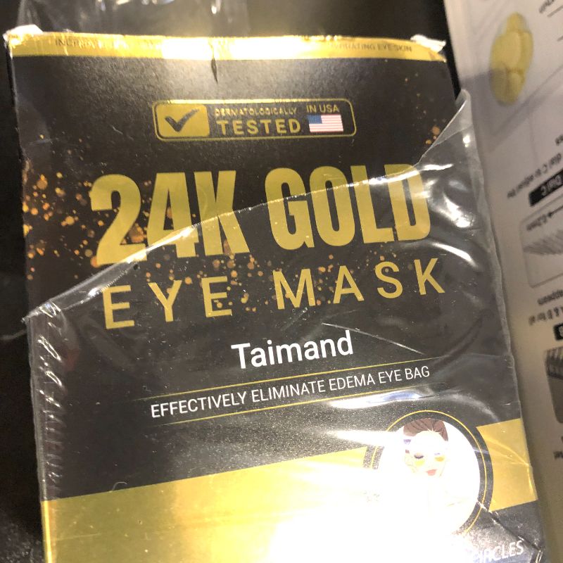 Photo 1 of Taimand Under Eye Patches (30 Pairs), 24K Gold Under Eye Mask for Puffy Eyes, Dark Circles,Bags and Wrinkles with Collagen,Relieves Pressure and Reduces Wrinkles,Revitalises and Refreshes Your Skin