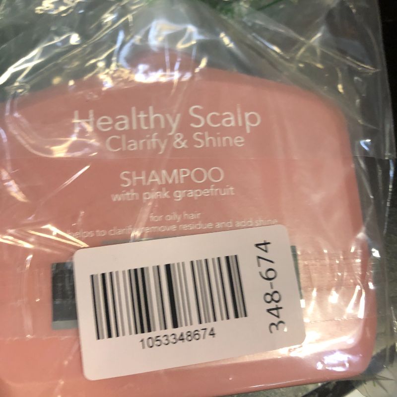 Photo 1 of Neutrogena Exfoliating Healthy Scalp Clarifying Shampoo for Oily Hair & Scalp, Pink Grapefruit pH-Balanced Anti-Residue Formula Adds Shine, Sulfate, Paraben & Phthalate-Free, Color-Safe, 12 Fl Oz