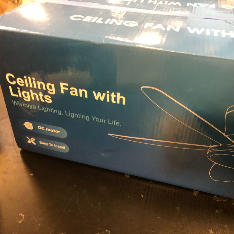 Photo 1 of Surtime Ceiling Fans with Lights-36 Low Profile Ceiling Fan with Light and Remote/APP Control,Flush Mount,DC Reversible,LED Dimmable Modern Ceiling Fans for Bedroom,Indoor/Outdoor Patio Use(White)