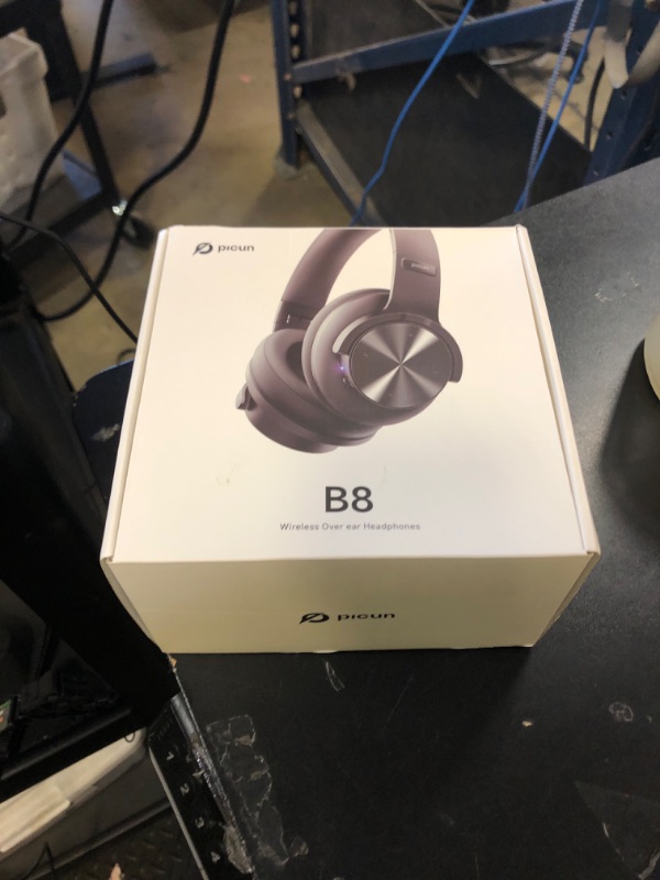 Photo 1 of Picun B8 Bluetooth Headphones, 120H Playtime Headphone Wireless Bluetooth with 3 EQ Modes, Low Latency, Hands-Free Calls, Over Ear Headphones for Travel Home Office Cellphone PC Black