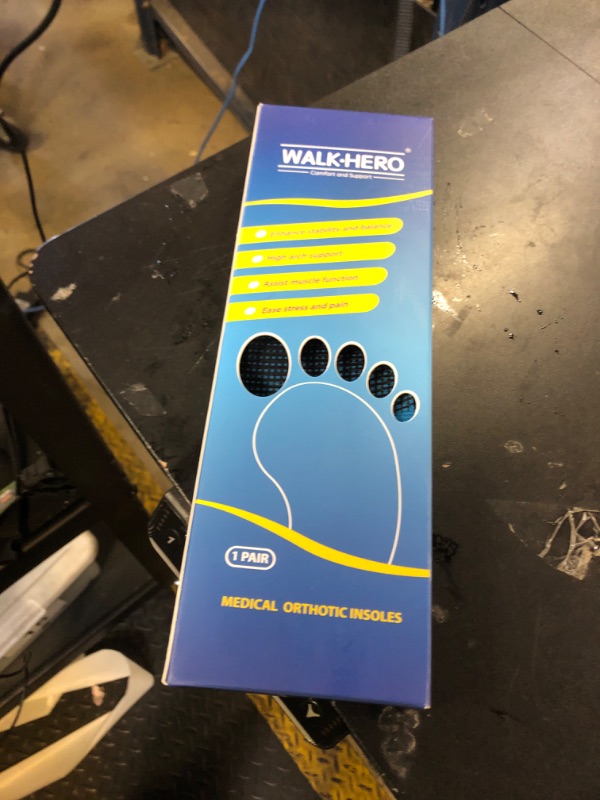 Photo 1 of Plantar Fasciitis Insoles for Men Women - Orthotics Inserts, Shoe Insoles Arch Support Flat Feet Inserts Work Boot Insoles for Standing All Day (Mens 10-10 1/2 | Womens 12-12 1/2)