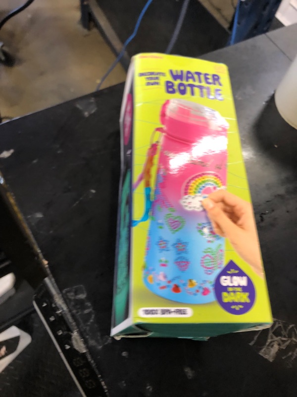 Photo 1 of Dan&Darci Decorate Your Own Glow-in-The-Dark Water Bottle Kit for Girls - Gifts for Girl Ages 4-6 5-7 6-8 - 4 5 6 7 8 Year Old Birthday Gift Ideas - Arts and Crafts for Kids Age 6-8 - Unicorn Toys