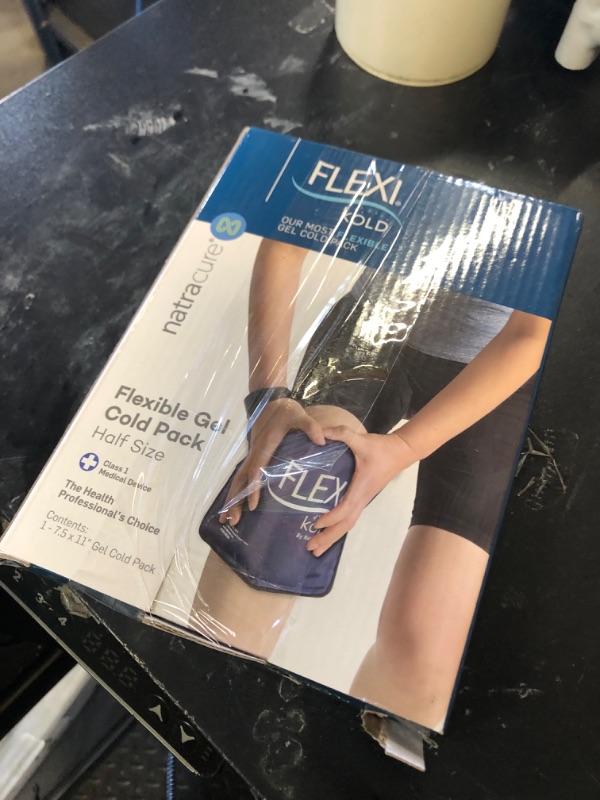 Photo 1 of FlexiKold Gel Soft Flexible Ice Packs for Injuries - Reusable Freezer Cold Pack, Cold Compress & Cooling Gel Pad for Face, Shoulder, Hip, Leg, Arm, Ankle & Foot Injury - Medium - 7.5” x 11.5”