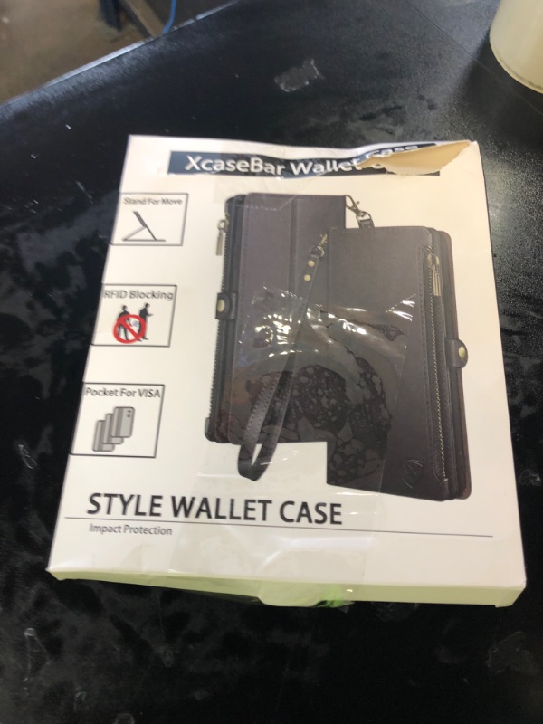 Photo 1 of XcaseBar Compatible with iPhone 16 Pro 6.3" Wallet case with Zipper Credit Card Holder?RFID Blocking?,Flip Folio Book PU Leather Phone case Shockproof Cover Men Women for Apple 16 Pro case Blue