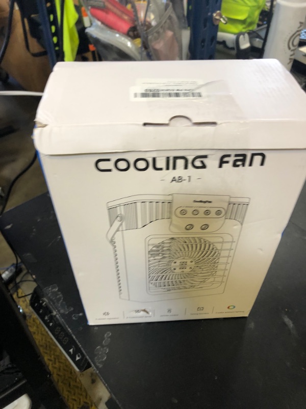 Photo 1 of Portable Air Conditioners, 3 Speeds, 3 Mist Settings, 40oz Large Water Tank, 2~8h Timer & 7-color Ambient Lights, Air Conditioner Portable, Personal Small Mini Air Cooler for Room Bedroom