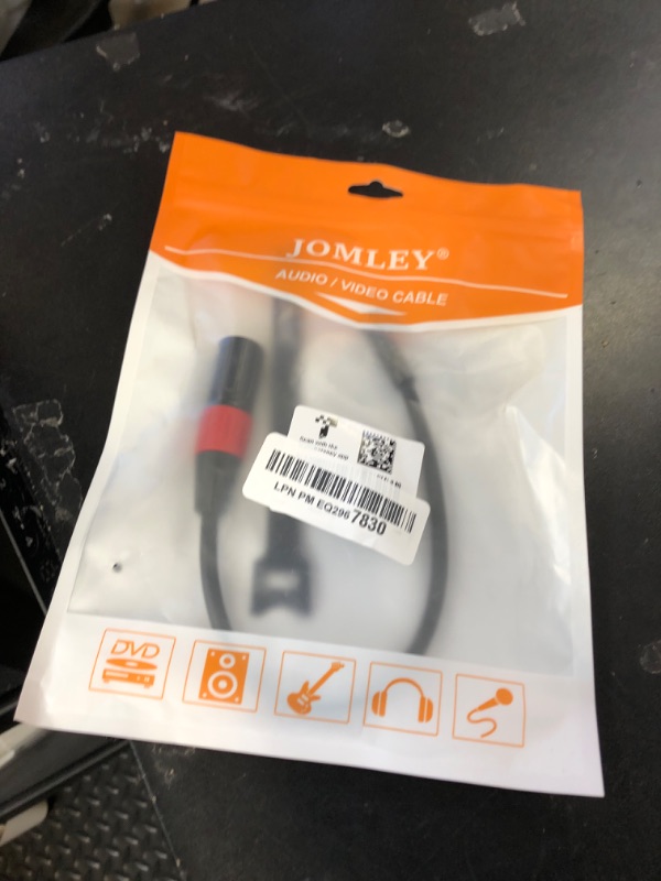Photo 1 of JOMLEY XLR to 3.5mm Adapter, Balanced Stereo Audio Adapter, 1/8 Inch Mini Jack Female to XLR Male Cable - 1ft