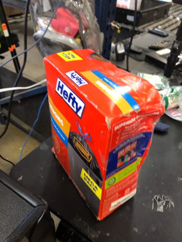 Photo 1 of Hefty Strong Extra Large Trash Bags, Black, 33 Gallon, 48 Count