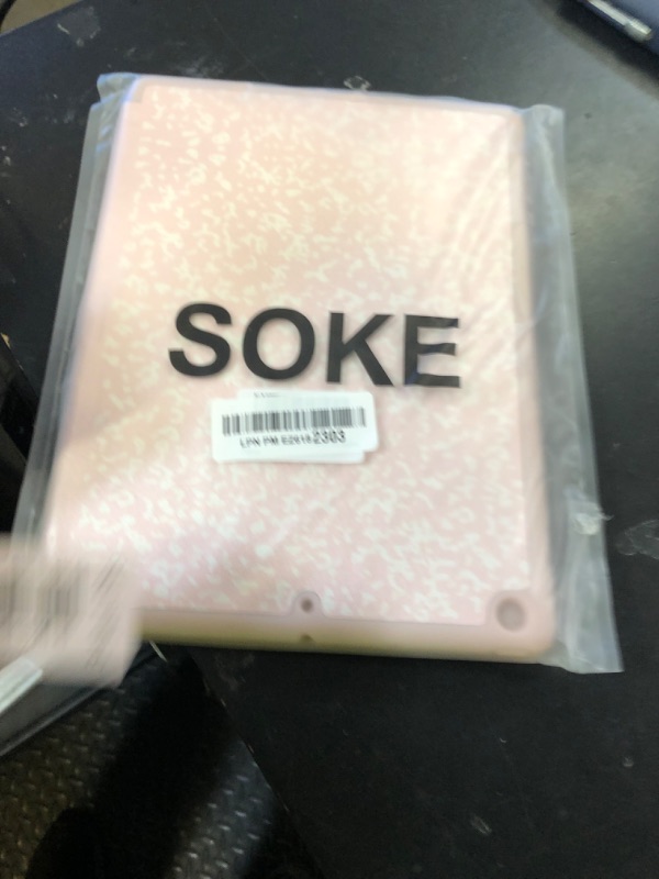 Photo 1 of Soke Case for iPad 9th Generation 2021/8th Gen 2020/7th Gen 2019 with Pencil Holder - Premium Shockproof Case with Soft TPU Back Cover & Auto Sleep/Wake for iPad 10.2 Inch, Book Pink