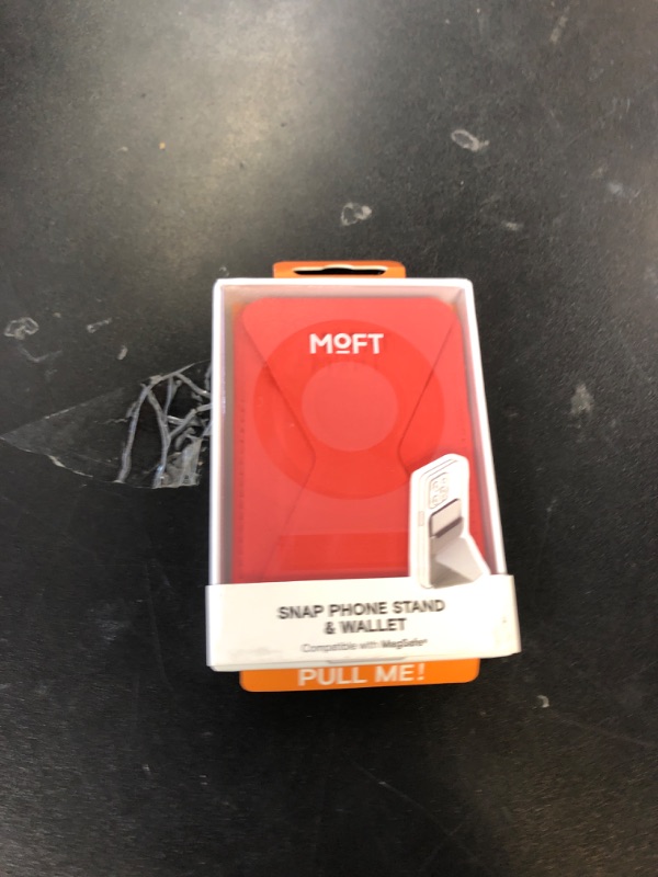 Photo 1 of MOFT Magnetic Wallet Stand Compatible with iPhone 17/16/15/14/13/12 Series, Angle Adjustment & Magsafe Compatible MOVAS Phone Stand,Sunset
