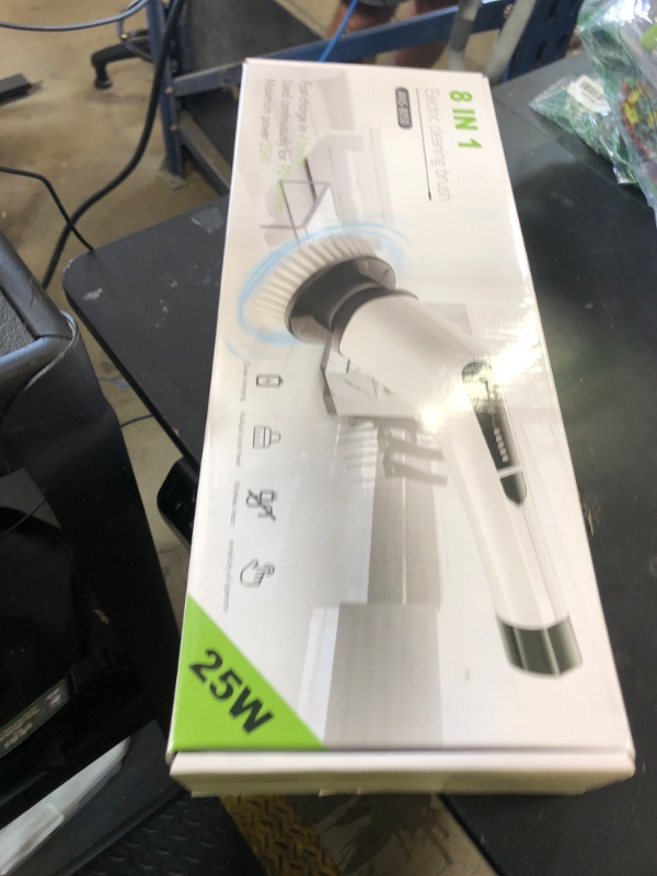 Photo 1 of Bomves Electric Spin Scrubber, Cordless Cleaning Brush Scrubber for Home, 8 Replaceable Brush Heads-90Mins Work Time, 3 Adjustable Size, 2 Speeds for Bathroom Shower Bathtub Glass Car
