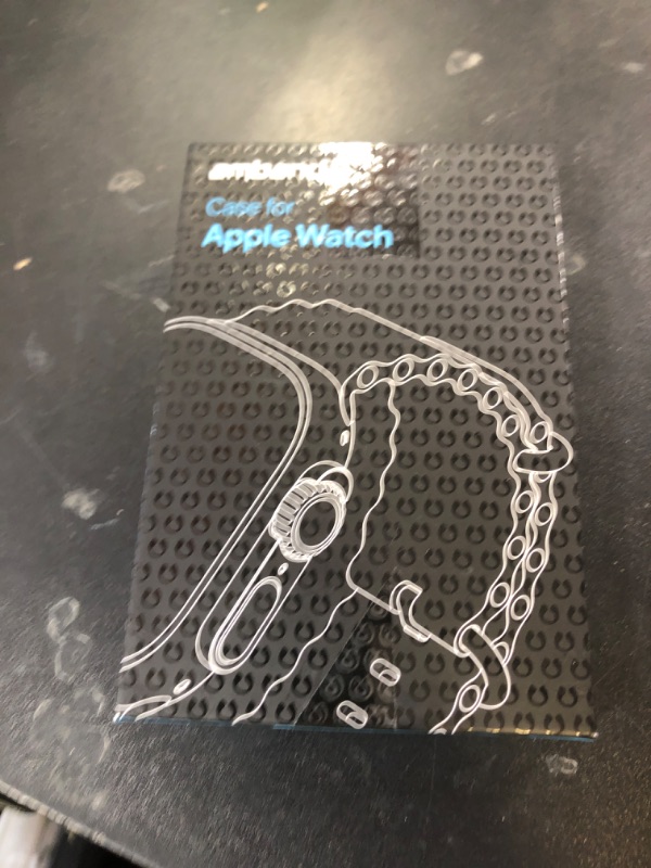 Photo 1 of amBand Metal Case Screen Protector Cover for Apple Watch Ultra 3/2/Ultra 49mm, W3 Rugged Bumper Thin Frame + 9H Tempered Glass Film + Ceramic-Like Back Cover, [Stylish] [Waterproof], Matte Black