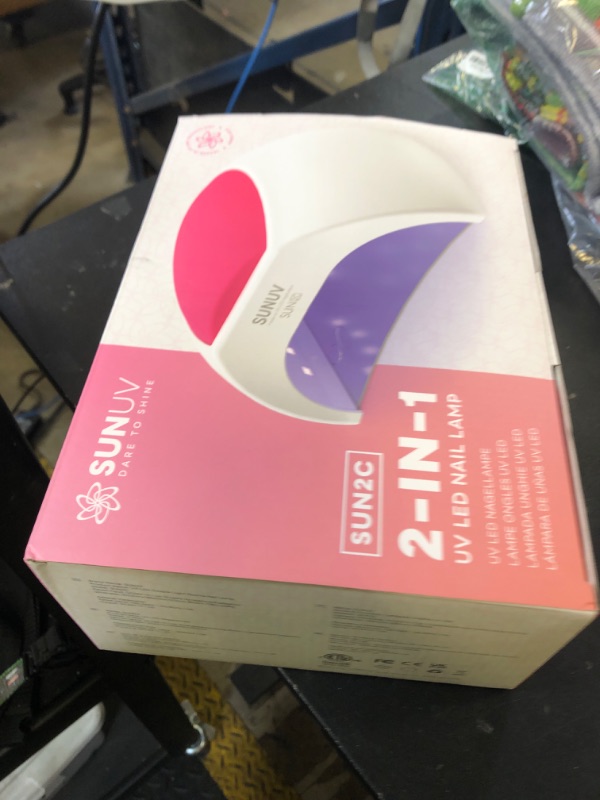 Photo 1 of SUNUV SUN2C UV Light for Nails, UV LED Nail Lamp with 4 Timer Settings, Curing Lights Compatible with All Gel Polish Rose