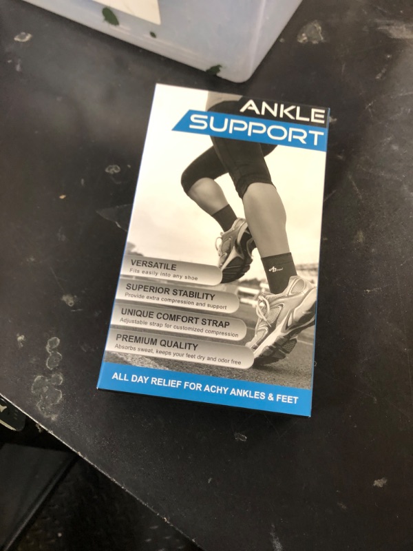 Photo 1 of ABIRAM Ankle Brace for Women & Men, Ankle Compression Sleeve, Foot Sleeve with Wrap, Ankle Support, Foot Brace for Sprained Foot & Arch, Plantar Fasciitis Relief Socks, Achilles Tendonitis