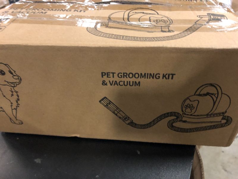 Photo 1 of 8VR Dog Grooming Kit, Pet Grooming Vacuum with Pet Clipper Nail Grinder, Dog Hair Vacuum with 6 Pet Grooming Tools for Dogs Cats Shedding Grooming