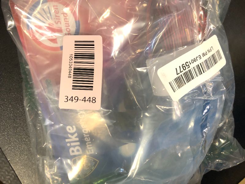 Photo 1 of Bike Lights for Kids with Sirens, Police Pretend Play Toy, Safety Light Bicycle Accessories, Waterproof, (Now with Softer Sounds, Batteries not Included)