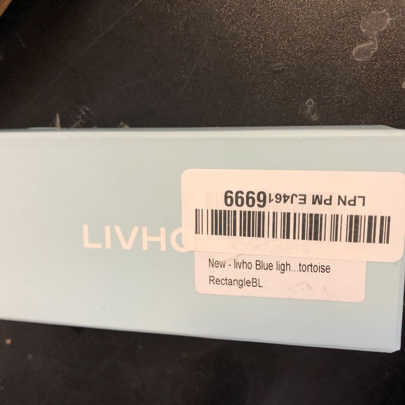 Photo 1 of livho Oversized up to 99% Blue Light Blocking Glasses for Woman - Rectangle Fashion Glasses for Computer, Chic Preppy Frame - Anti Eyestrain