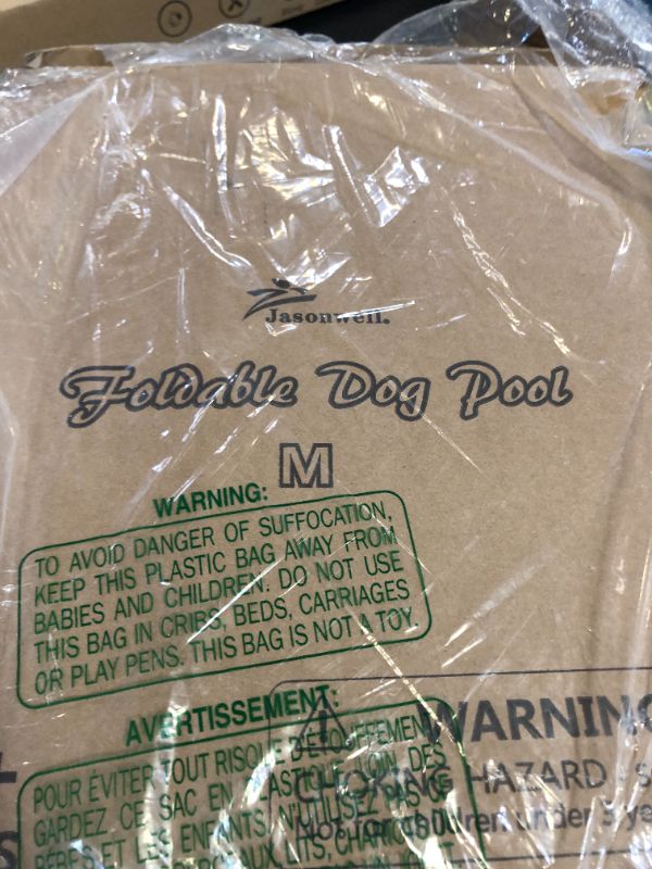Photo 1 of Jasonwell Foldable Dog Pet Bath Pool Collapsible Dog Pet Pool Bathing Tub Kiddie Pool Doggie Wading Pool for Puppy Small Medium Large Dogs Cats and Kids 39.5" Blue