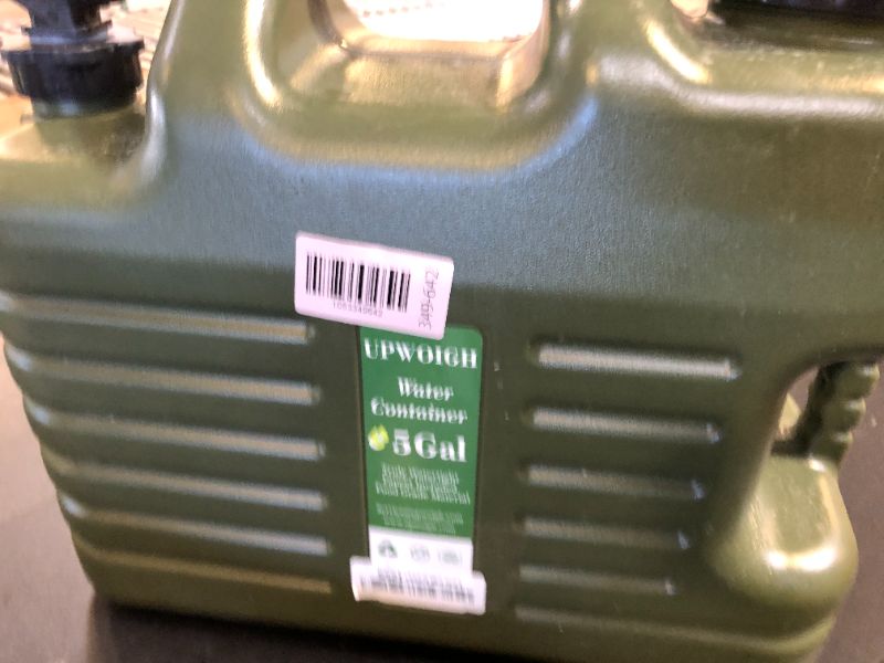 Photo 1 of 5 Gallon Water Jug and 2.6Gal Collapsible Water Bag Set of 2,Thickened Water Storage Overlanding Gear Containers, Camping Essential Leak-Proof Green Portable Water Tank,BPA Free Outdoors Hiking