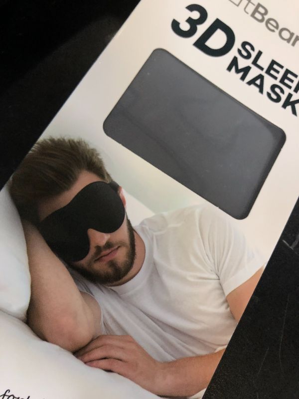 Photo 1 of LitBear Sleep Mask for Side Sleeper Women Men, Eye Mask for Sleeping Light Blocking, 3D Contoured Cup Sleeping Mask, Soft Breathable Sleep Eye Mask with Adjustable Elastic Strap for Flight Nap