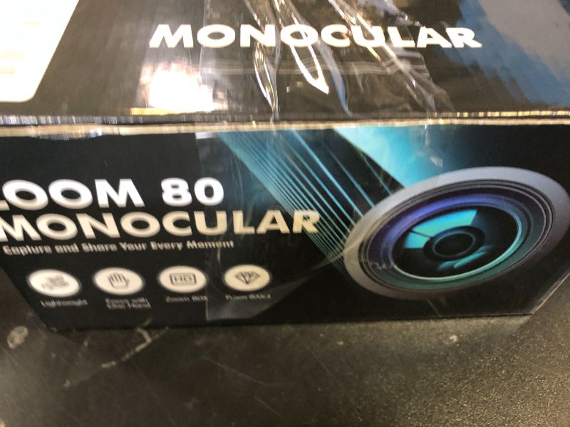 Photo 1 of Monocular Telescope 80 x 100 High Powered Monoculars for Adults with Tripod, Monocular for Smartphone Suitable for Bird Watching Larger Vision Monoculars for Adults with BAK4 Prism & FMC Lens Black