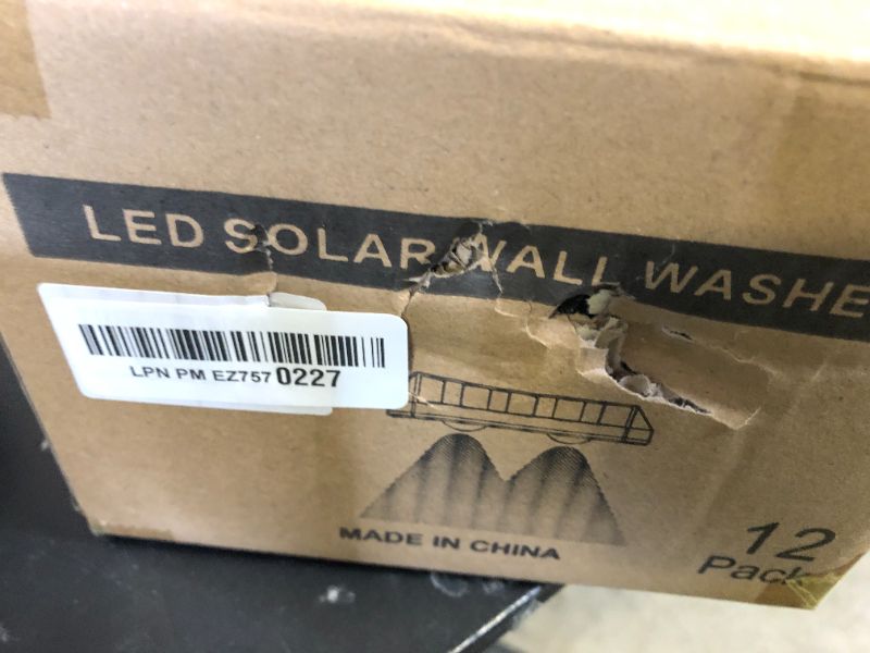 Photo 1 of Solar Fence Lights Outdoor Waterproof LED - 3000/4000/6000K 3 Mode, IP65 Waterproof Fence Lights Solar Powered, Solar Wall Lights for Outside, Backyard/Step/Patio/Deck Fence/Stair Railings (12 Pack)