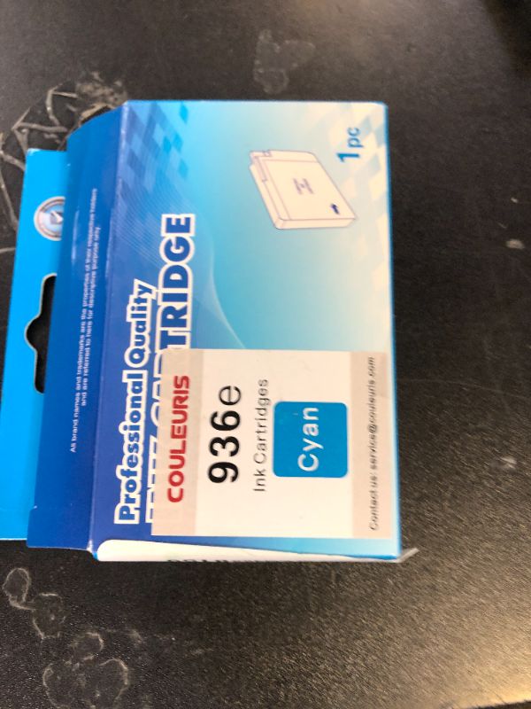 Photo 1 of 936e High Yield Cyan Ink Cartridges Compatible for HP 936 for OfficeJet Pro 9120e 9125e 9135e 9110b 9128e 9130b; Wide Format 9730e; OfficeJet 9122e Replacement for 936XL
