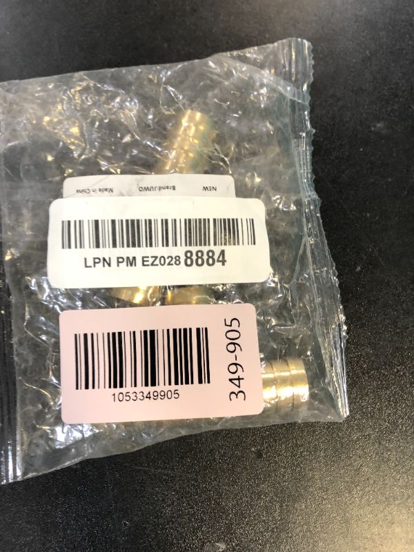 Photo 1 of JUWO 5/8" Hose Tee Barb, Brass Hose Barb Fittings, 3 Way Union Intersection Adapter for Air, Water, Fuel Line, 6 Stainless Steel Clamps Included, Heavy-Duty and Leak-Free, 2 Pack