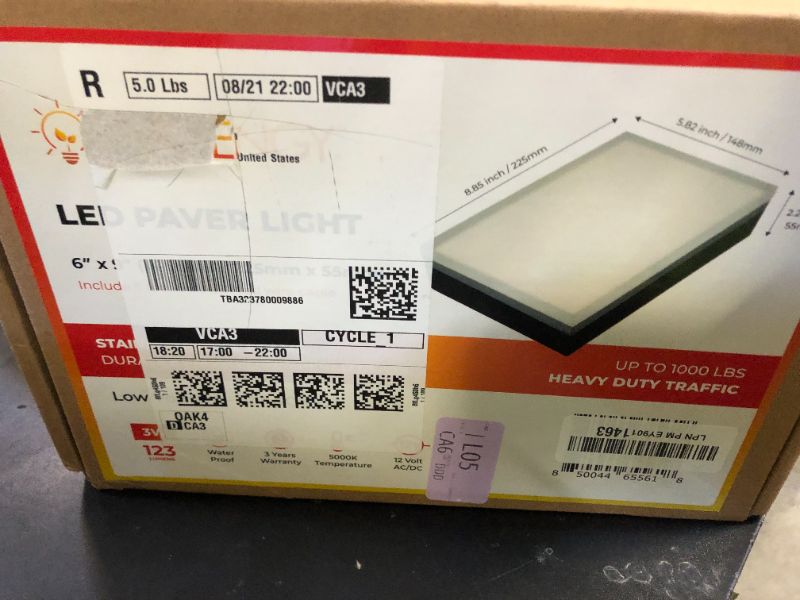 Photo 1 of LUMENGY Paver Light 6×9 Inch, (5.82 inch X 8.85 inch) Glare-Free 5000K Brick Lighting for Paver Driveways, Pathways, Patios & Garden,12V, Waterproof & Drive-Over Rated