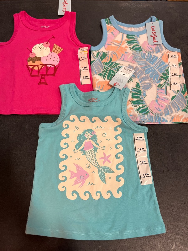 Photo 1 of 18M 3 Pck Girls Tanks Tops 
