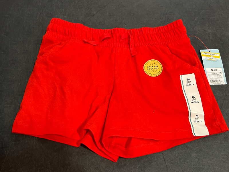 Photo 1 of (M) Girls' Pull-on Knit Shorts - Cat & Jack™ Red M: Elastic Waist, Tagless Design
