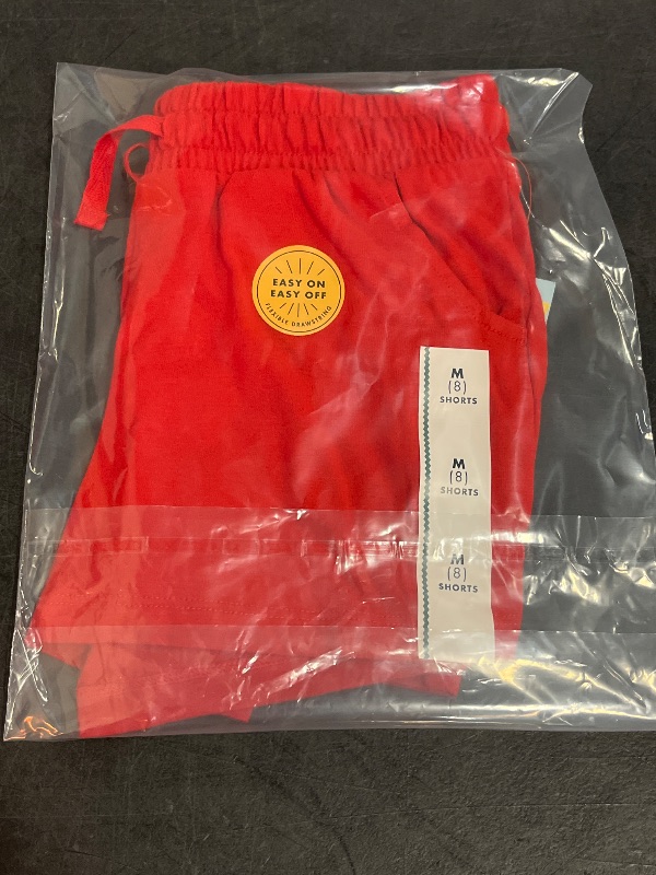 Photo 1 of (M) Girls' Pull-on Knit Shorts - Cat & Jack™ Red M: Elastic Waist, Tagless Design
