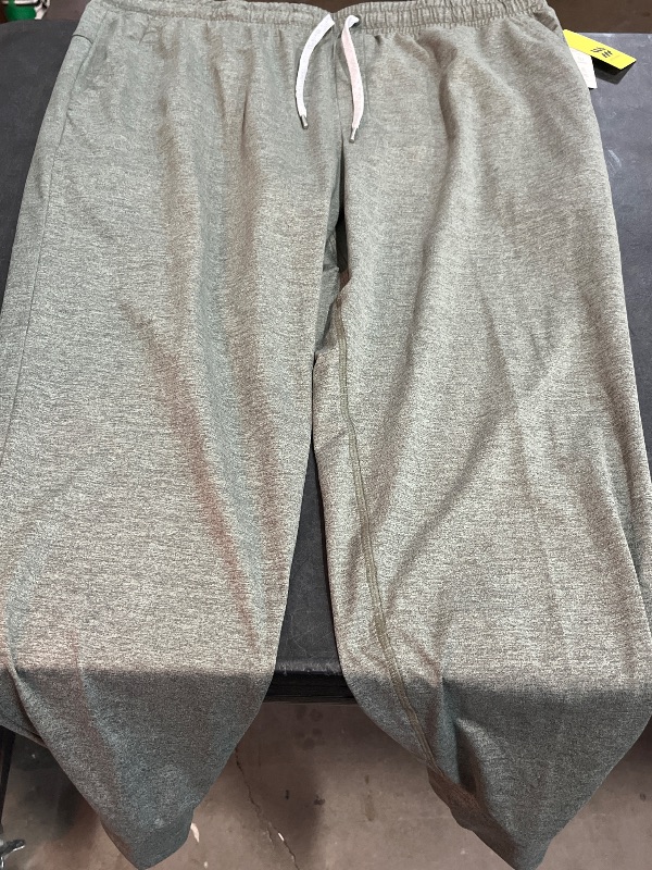 Photo 1 of (XL) Men's Soft Stretch Jogger Pants - All in Motion™ Sage Green XL: Recycled Polyester, Spandex, UPF 50+