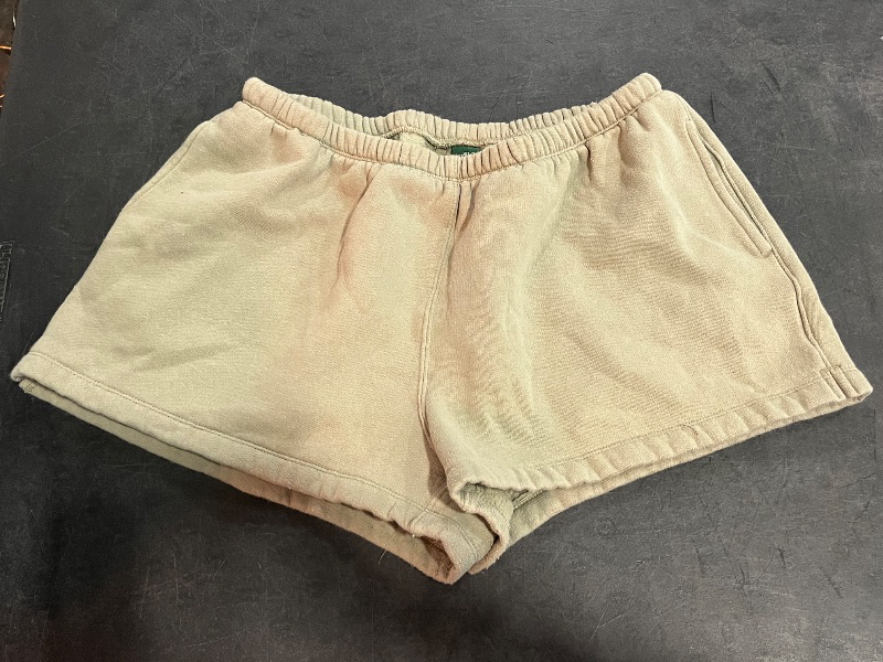 Photo 1 of (XL) Womens Fleece Shorts, Green 