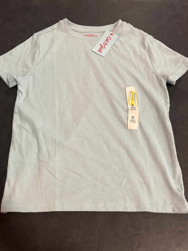 View 2 of (M) Boys' Short Sleeve T-Shirt - Cat & Jack™ Blue M: Crew Neck, Pullover, Jersey Fabric
