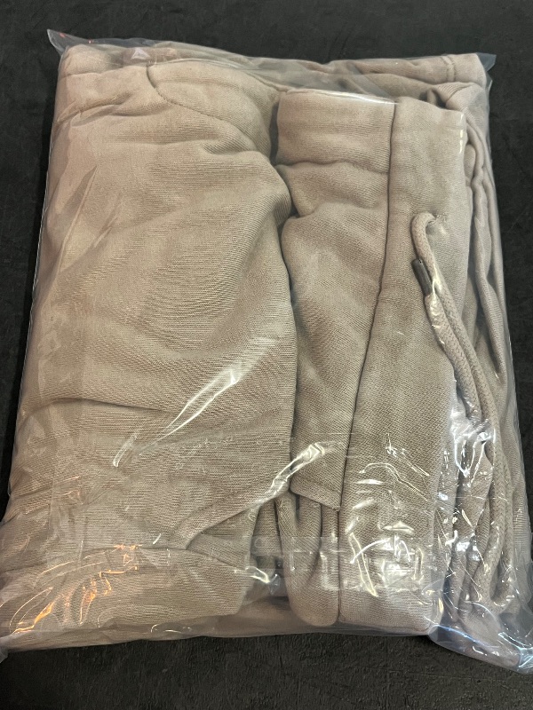 Photo 1 of (M) Womens High Rise Sweats with Zipper and Tie