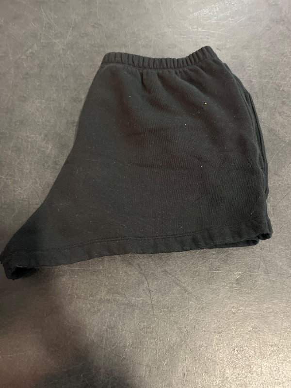 Photo 1 of (XL) Women's Mid-Rise Fleece Pull-on Shorts - Wild Fable™ Black XL: Elastic Waistband, 2.5" Inseam

