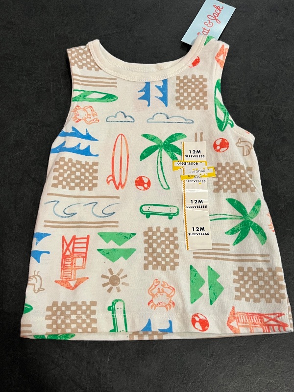 View 2 of 12M Boys 2 Piece Outfit , Tank Top with Biker Shorts