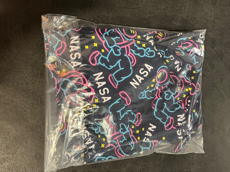 Photo 1 of (M) Men's NASA Pajama Shorts - Navy Blue M
