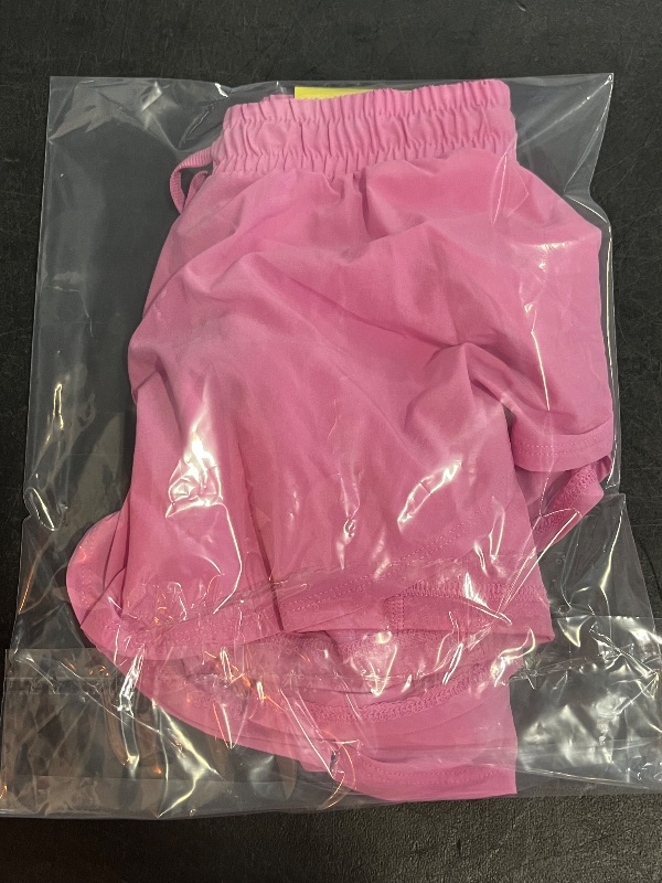 Photo 1 of (M) Girls' Flowy Shorts - All in Motion™ Berry Pink M: Lightweight Bottoms, Adjustable Waistband