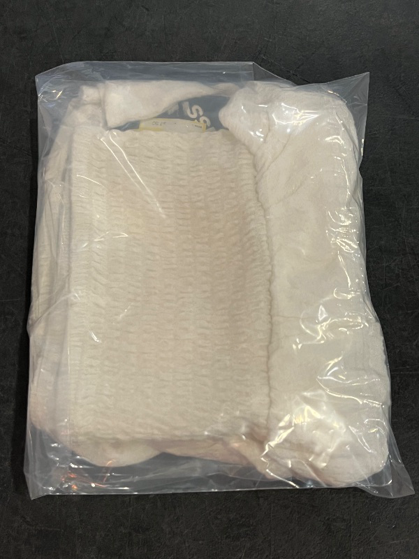 View 3 of (S) Girls' Smocked Tiered Mini Skirt - Art Class™ Off-White S