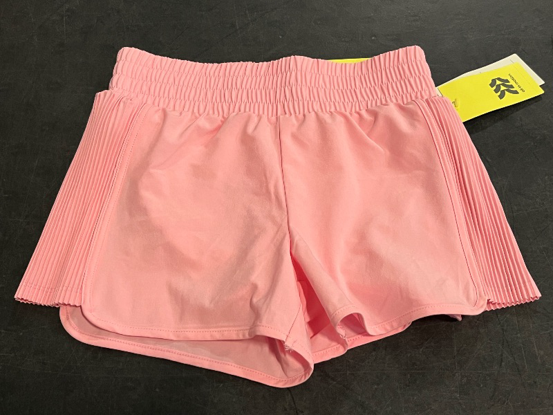 Photo 1 of (M) Girls' Active Light Side Pleated Woven Shorts - All in Motion™ Pink M