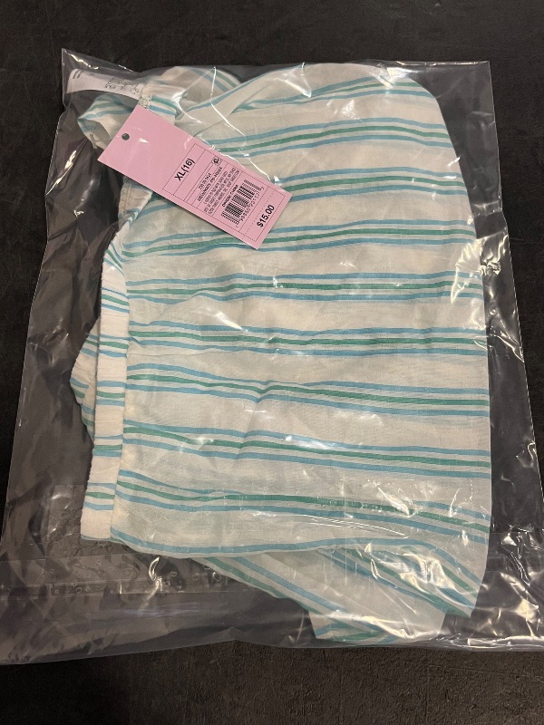 Photo 1 of (XL) Women's Pull-on Cover up Shorts - Wild Fable™ Cream XL: Low Rise, Stripe Pattern, Breathable Fabric